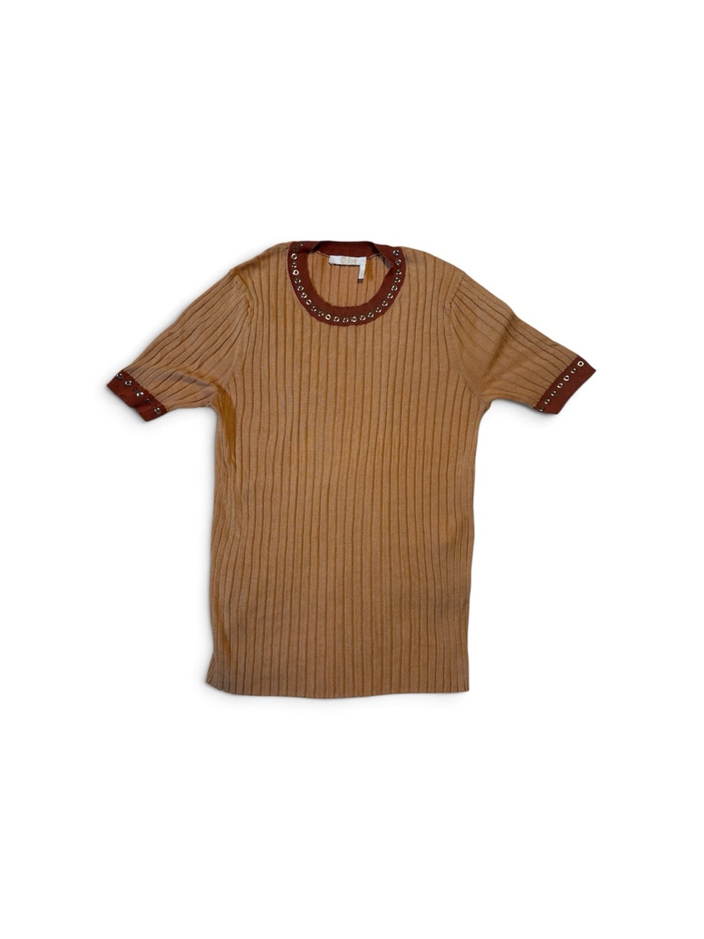 Chloe Ribbed Short-Sleeve Top - Picture 2 of 5